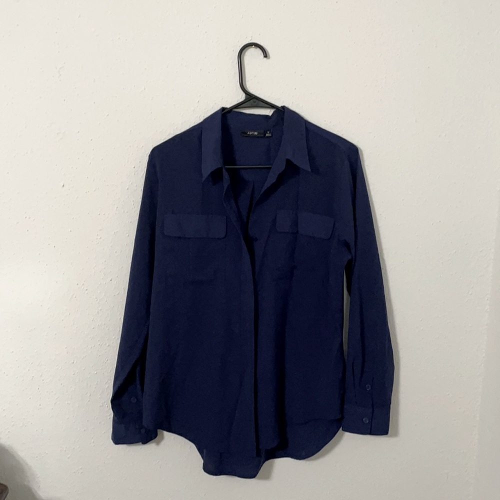 Navy Blue Button Down